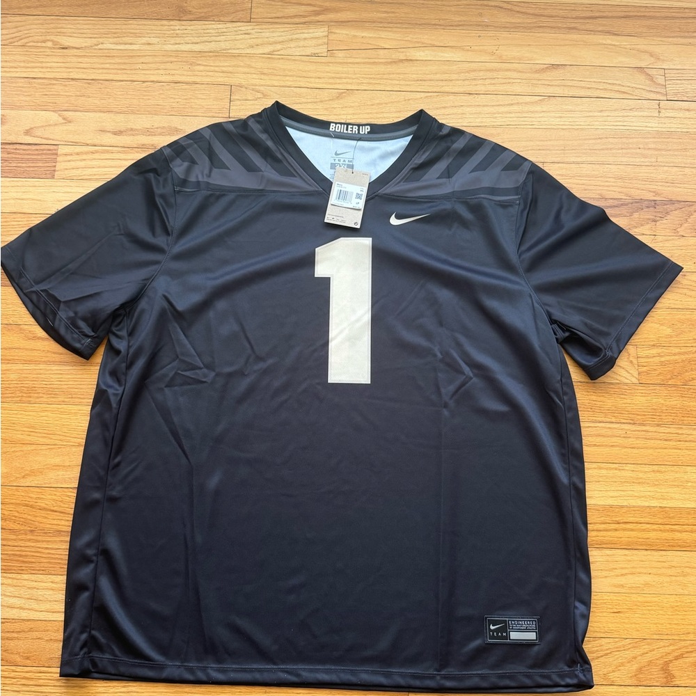 Nike Men's Purdue Boilermakers #1 Dri-FIT Legend Football Black Jersey 2XL